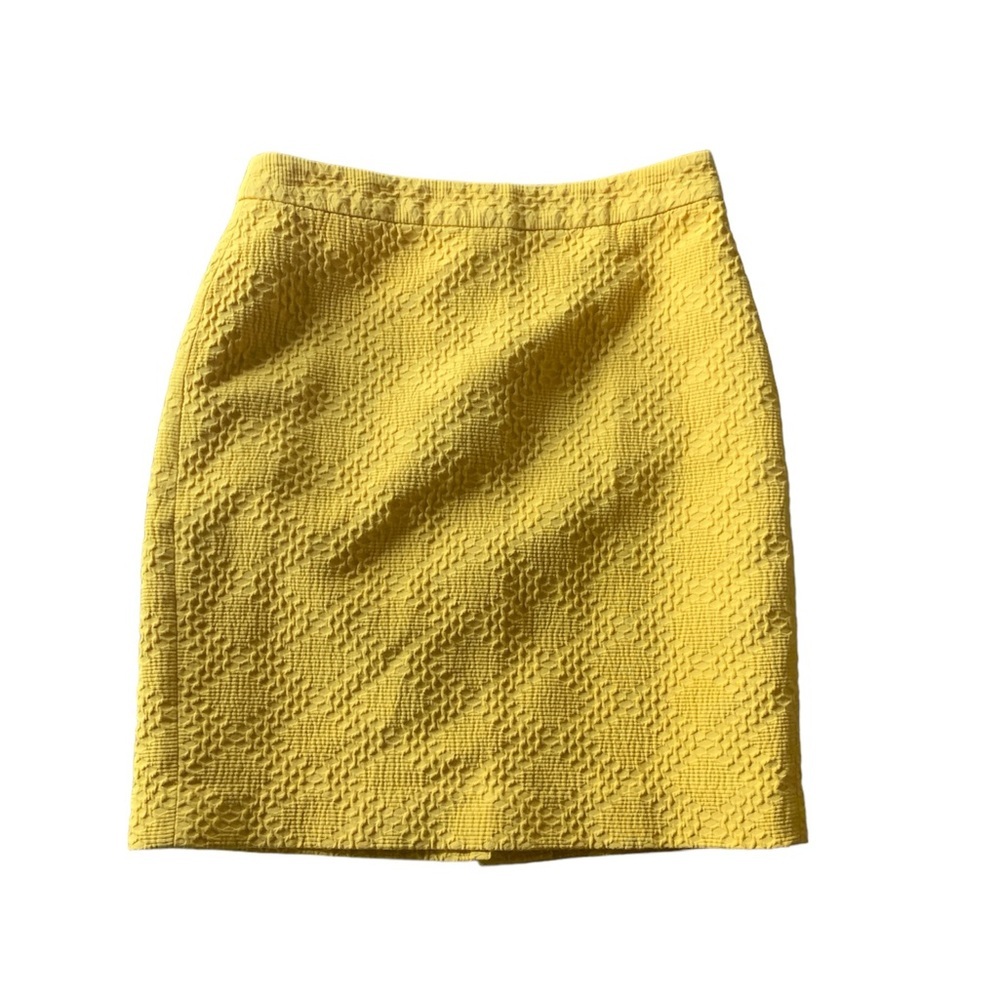 Banana Republic women’s skirt butter yellow lined pencil skirt size 4 office